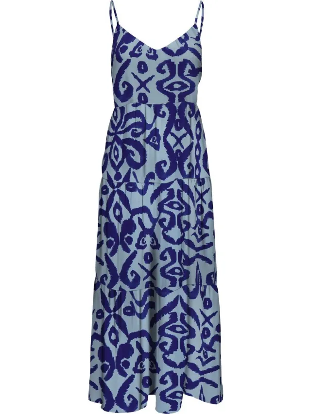 Only ONLALMA LIFE POLY STRAP LONG DRESS AOP - Dames - Maxi jurken Stillwater