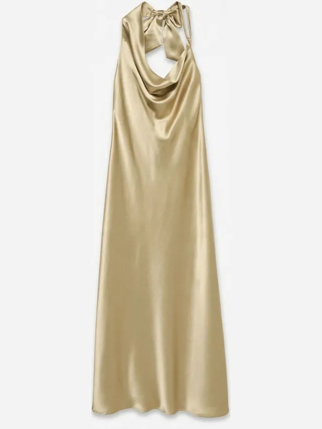 Vero Moda Jurk VMBEKKA Midi-jurk Gold Colour 1