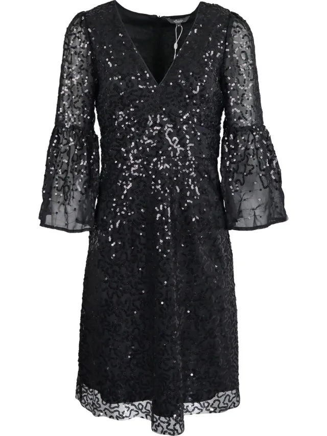 PRINCESS GOES HOLLYWOOD zwarte jurk pailletten