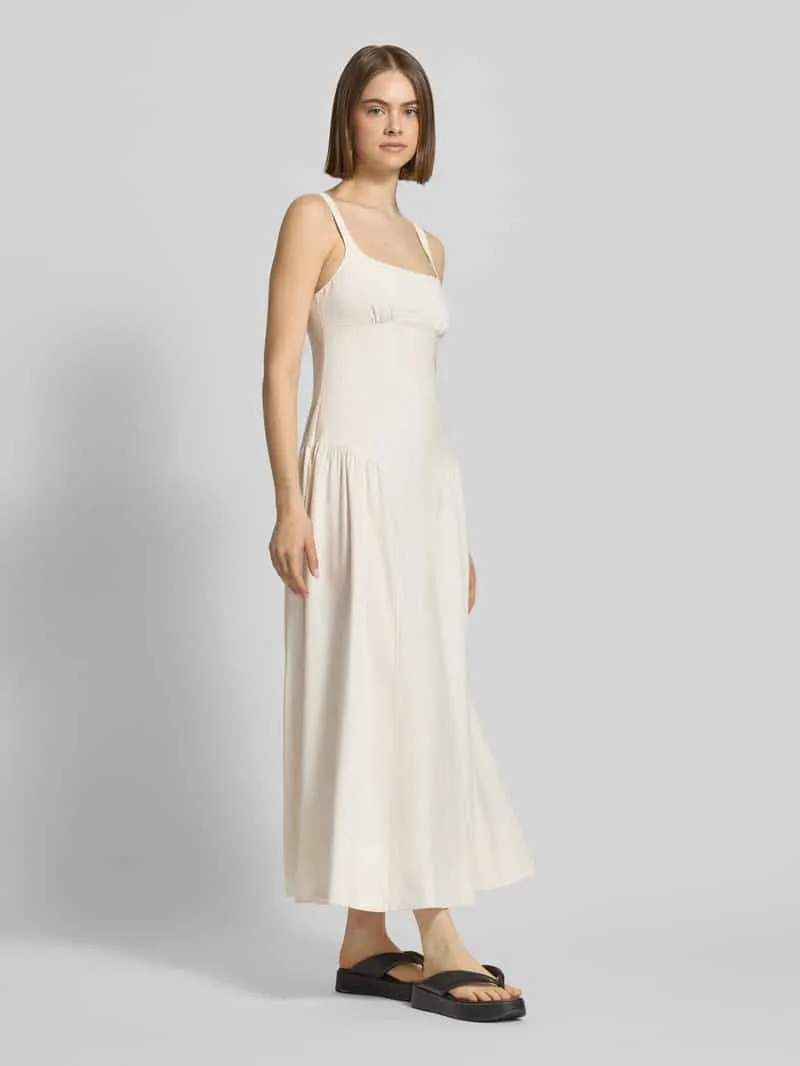 Topshop maxi-jurk met ronde hals model 'VIOLA' offwhite, foto 4
