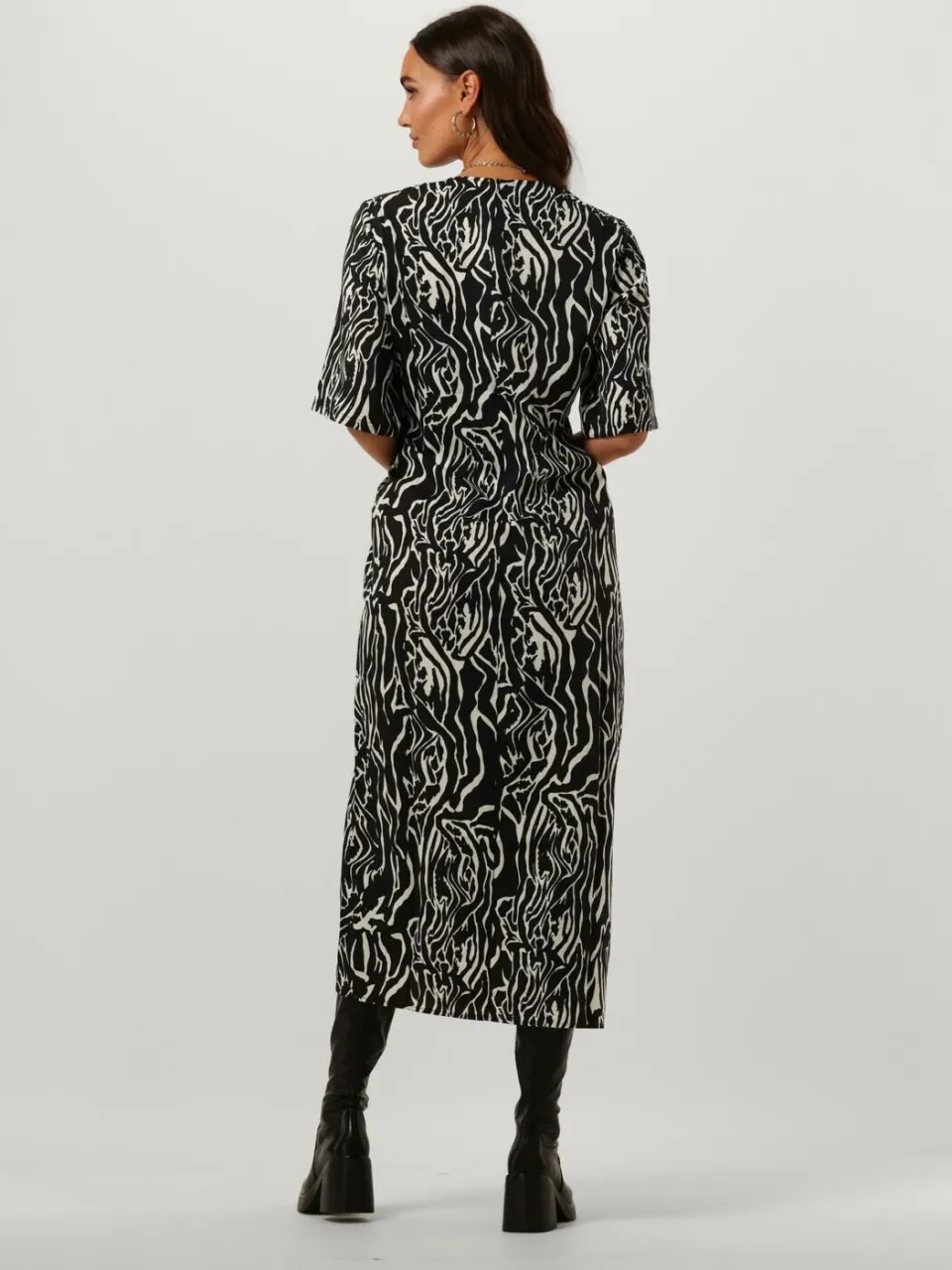Gestuz Dames Jurken Brayagz P Midi Dress - Zwart, foto 3