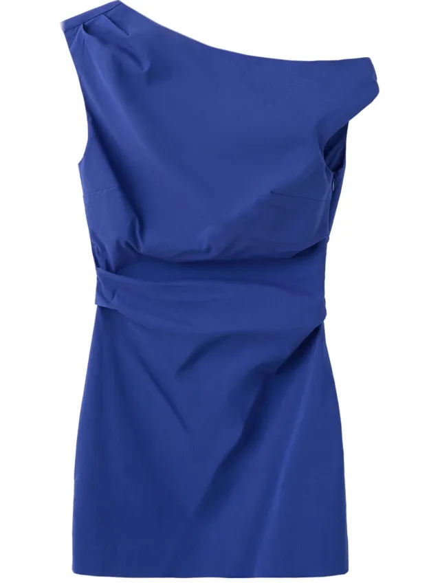 Mango off shoulder korte zomerjurk - blauw, foto 2