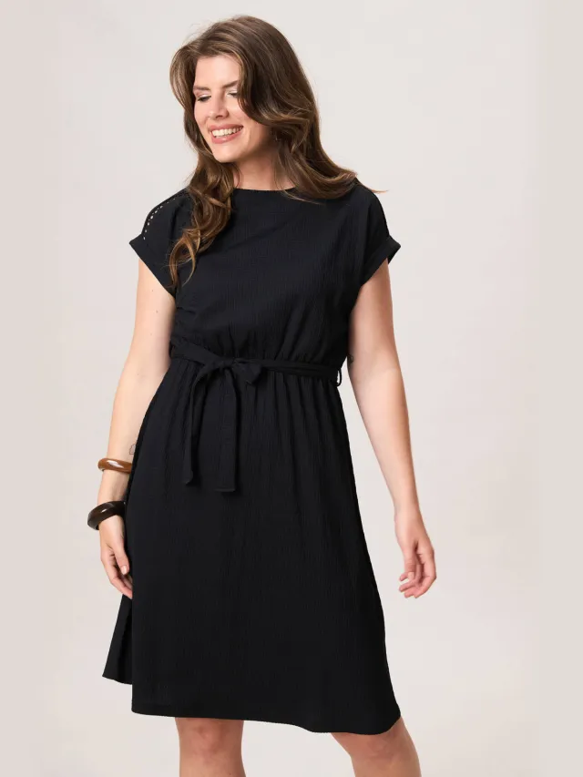 Miss Etam midi jurk zwart