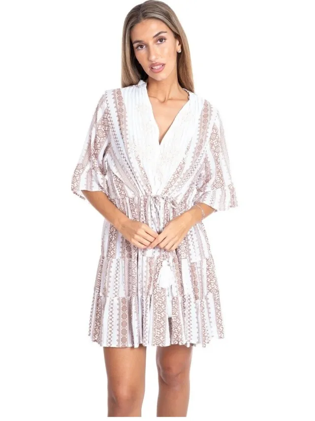 Isla Bonita By Sigris Korte Jurk Isla Bonita By Sigris Korte Jurk Wit