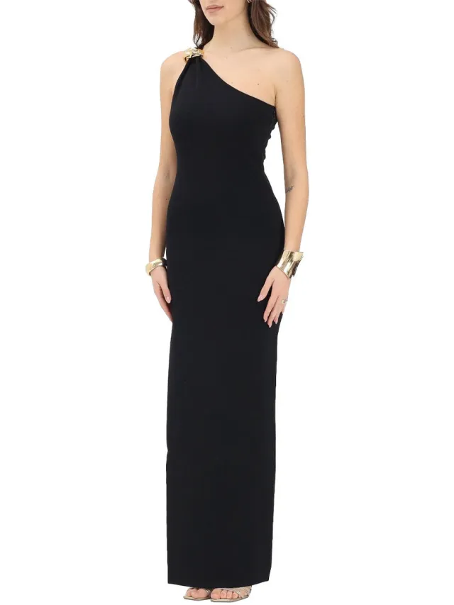 Elisabetta Franchi Lange Jurk Elisabetta Franchi am43b62e2-110 Zwart