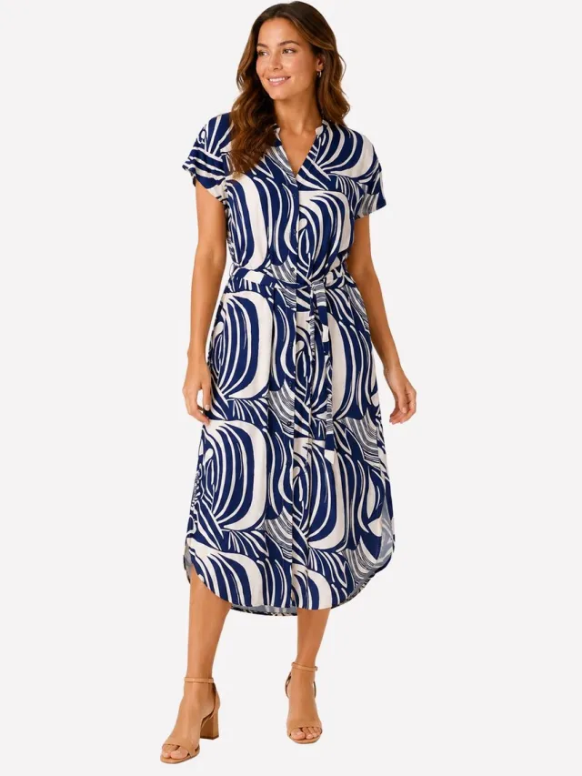 &Co Woman LIVA WEAVE - New - XXL - Blauw
