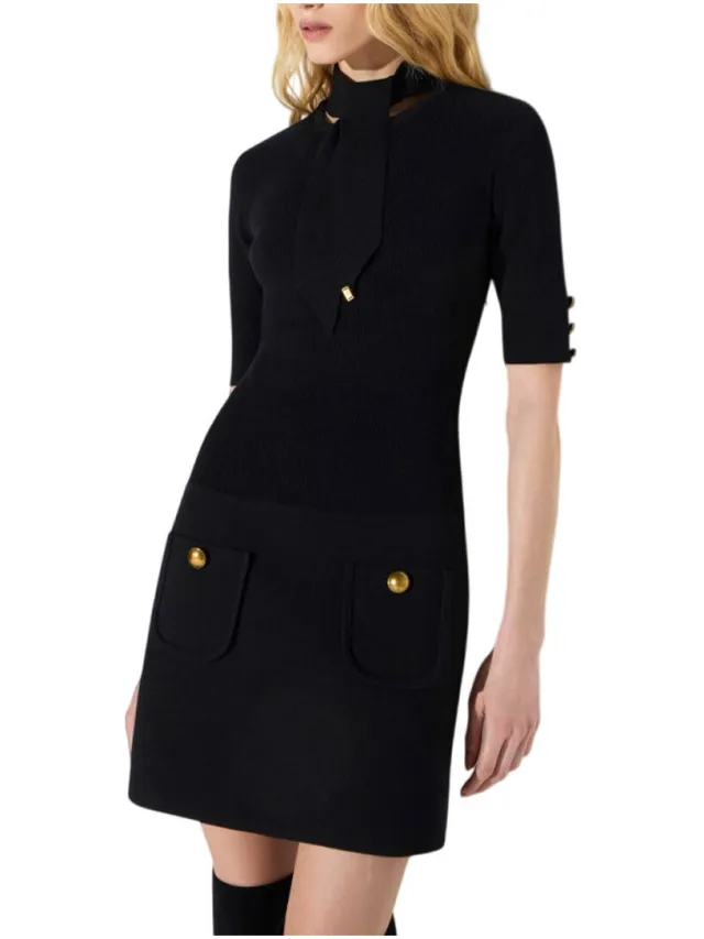 Elisabetta Franchi Jurk Elisabetta Franchi AM04S66E2 Zwart