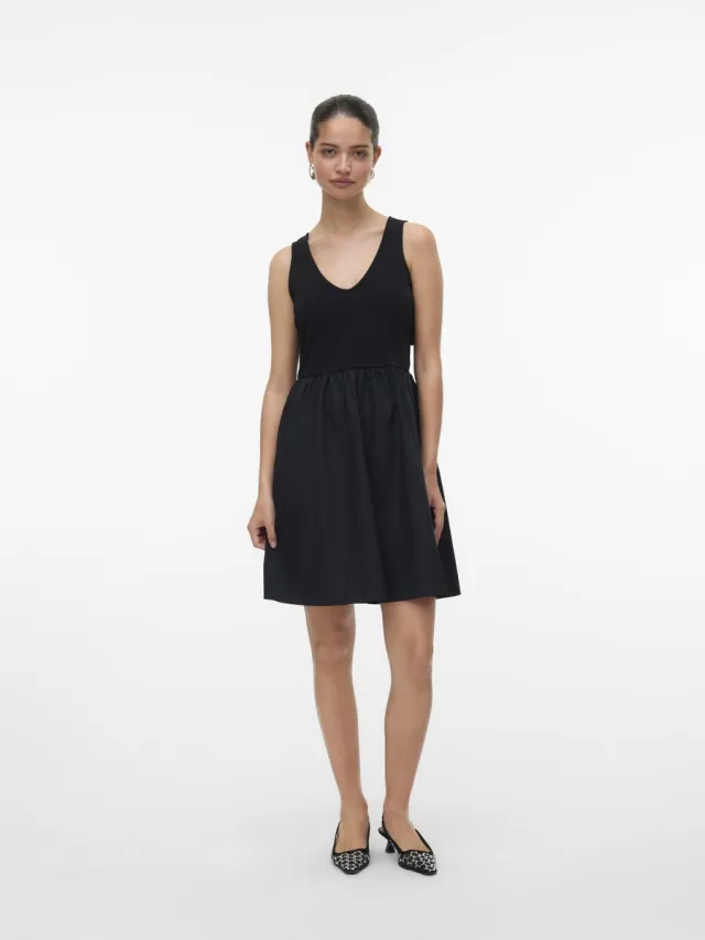 Vero Moda Jurk VMVALLY Korte jurk Black