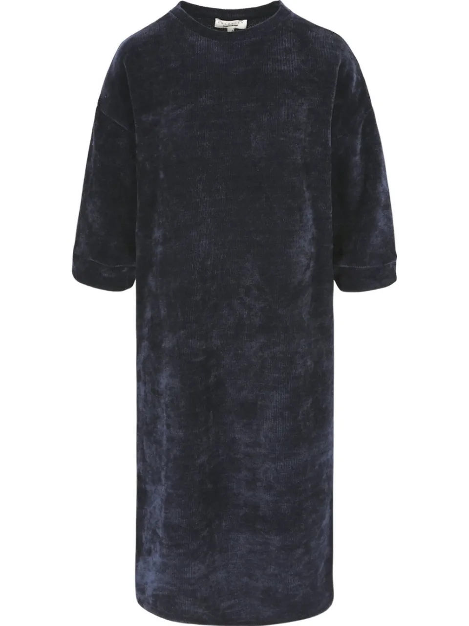 LOLALIZA velours midi-jurk marineblauw, foto 2