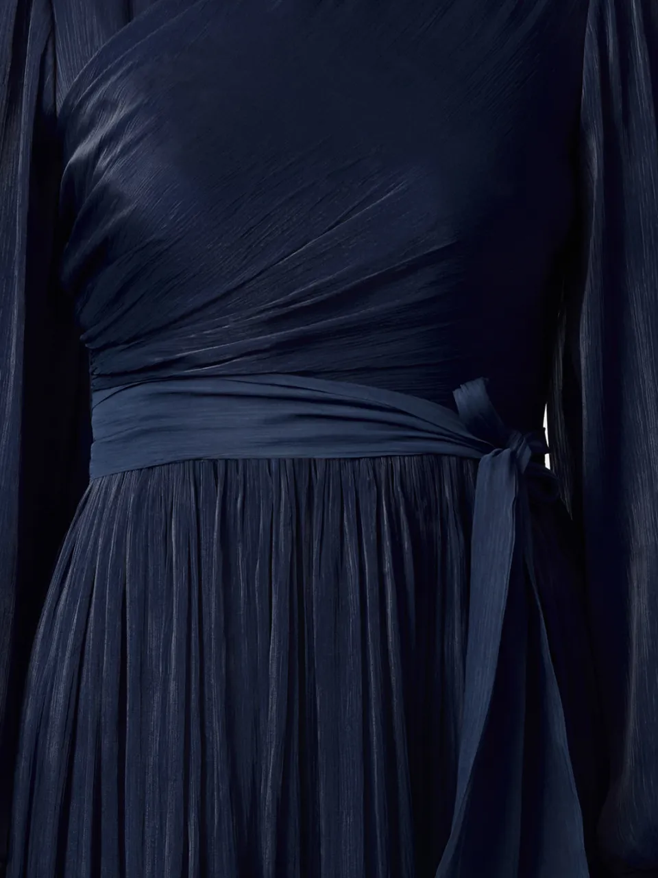 Trendyol Modest Dames Donkerblauw Effen Maxi Lang Stijlvol/Avond Skater Modest Avond Jurken marineblauw/blauw, foto 2
