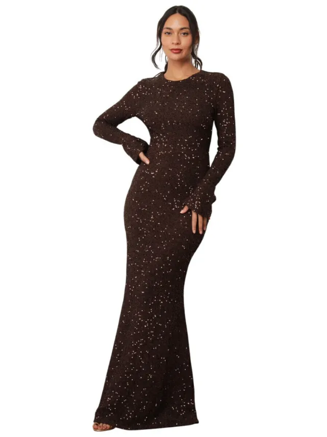 La Modeuse Jurk La Modeuse 77072_P182669 Bruin