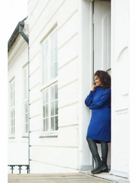 Kaffe Kclini knit dress blauw, foto 2