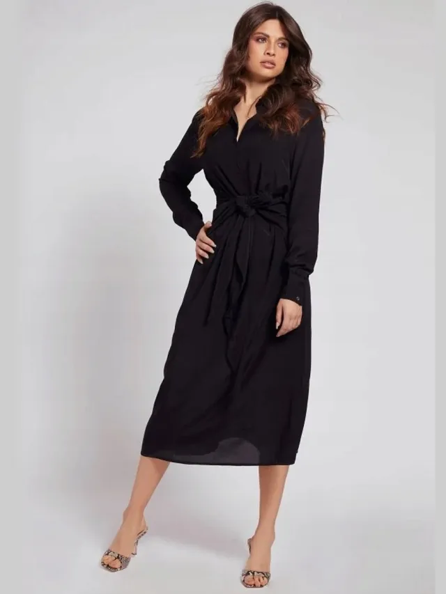 Guess Shirtjurk - Zwart - Viscose