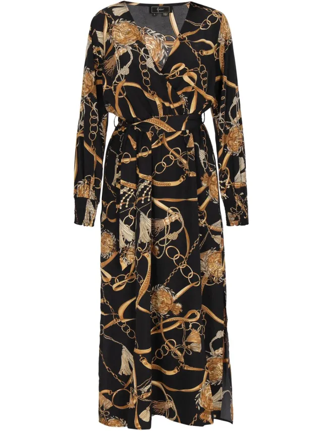 Faina dress black multicolor