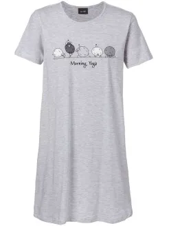 Trofé Trofe Yoga Big T Nightdress Grijs,Roze,Blauw