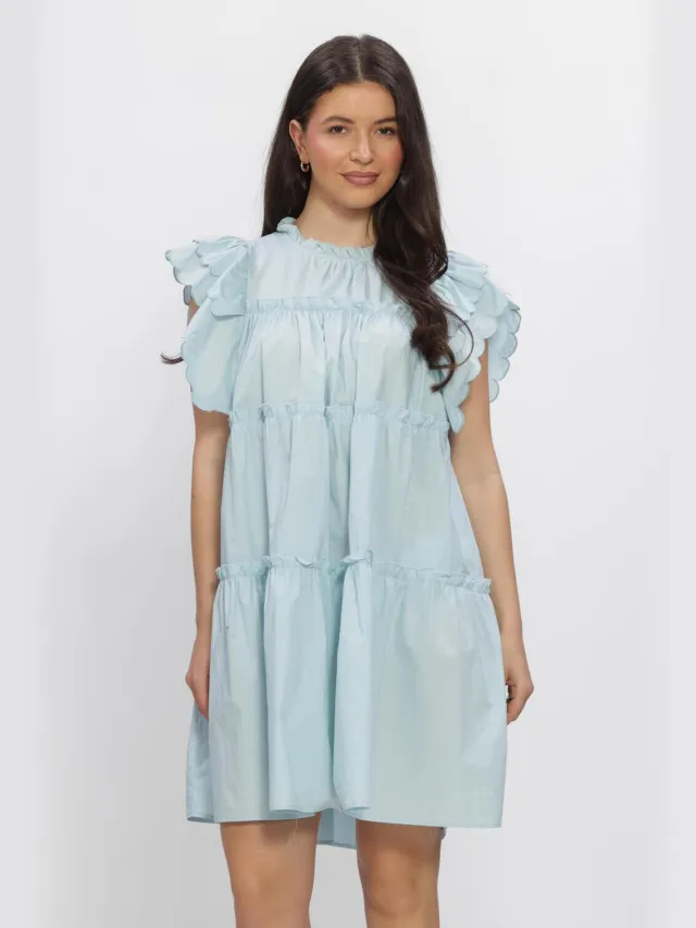 Object Dames Jurken Objhope S/l Dress - Lichtblauw
