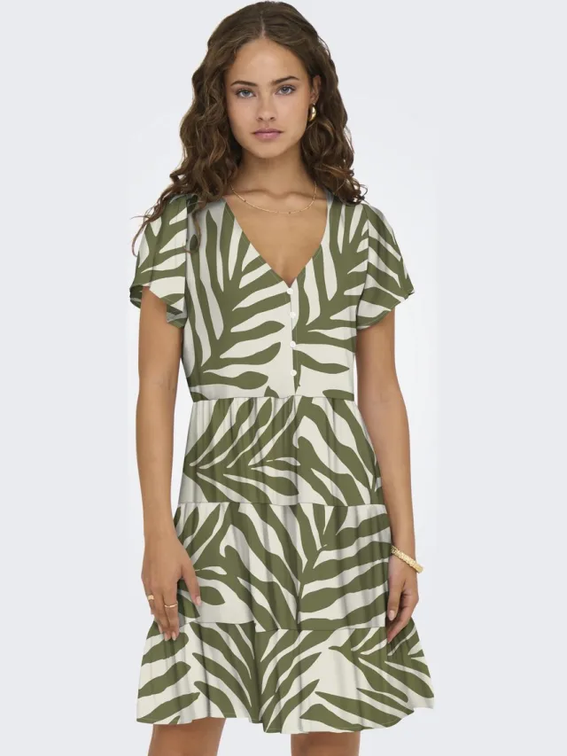 JDY Jurk JDYSEZEN Midi-jurk Sandshell