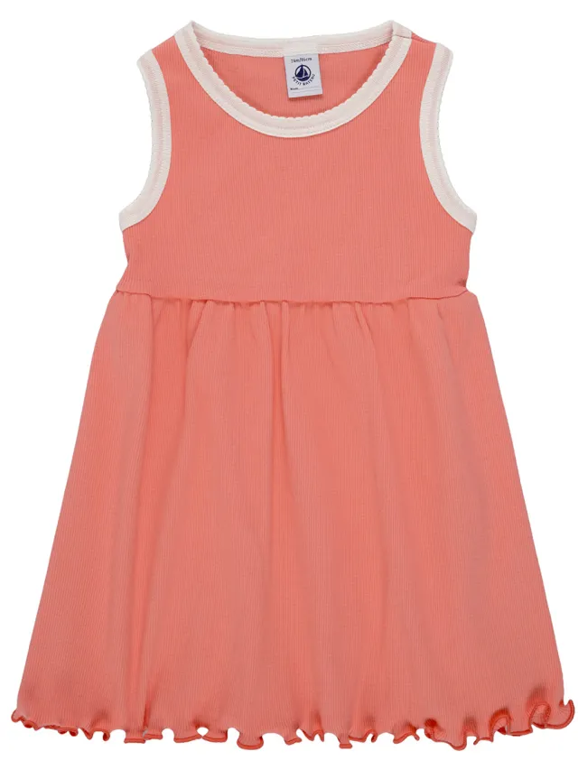 Petit Bateau Korte Jurk Petit Bateau ROBE SM 18 24 36 Rood