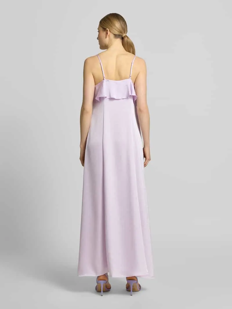 Vero Moda midi-jurk met ruches model 'ELLEN' lila, foto 4