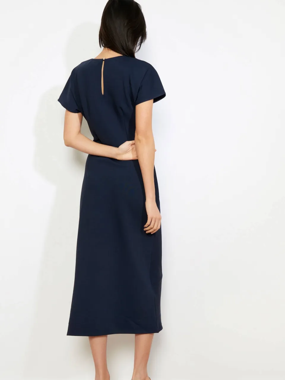 LOLALIZA midi jurk donkerblauw, foto 3