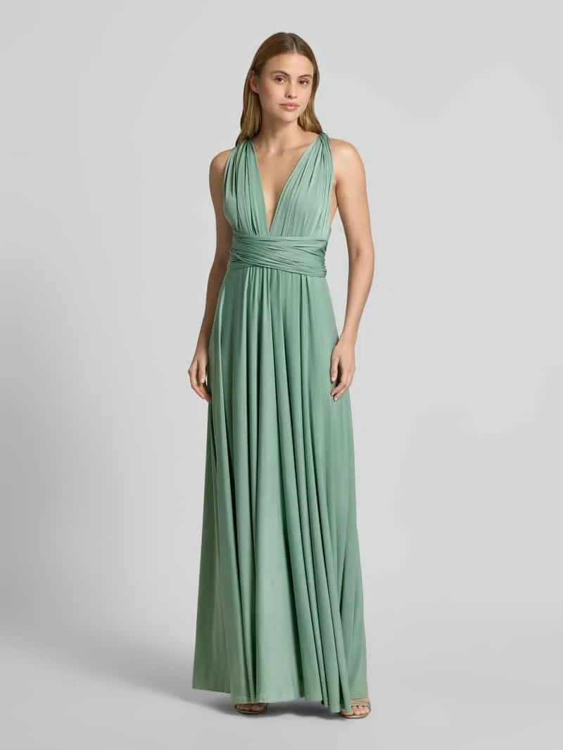 Rose Avenue maxi-jurk met diepe v-hals Lindegroen