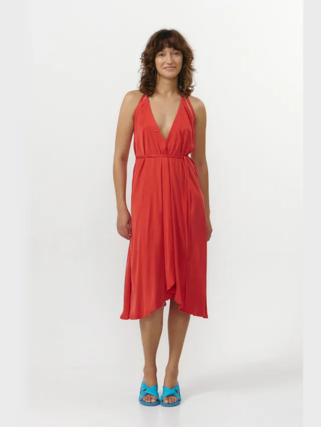 SUITE13LAB dames vegan Jurk Mp Short Rood