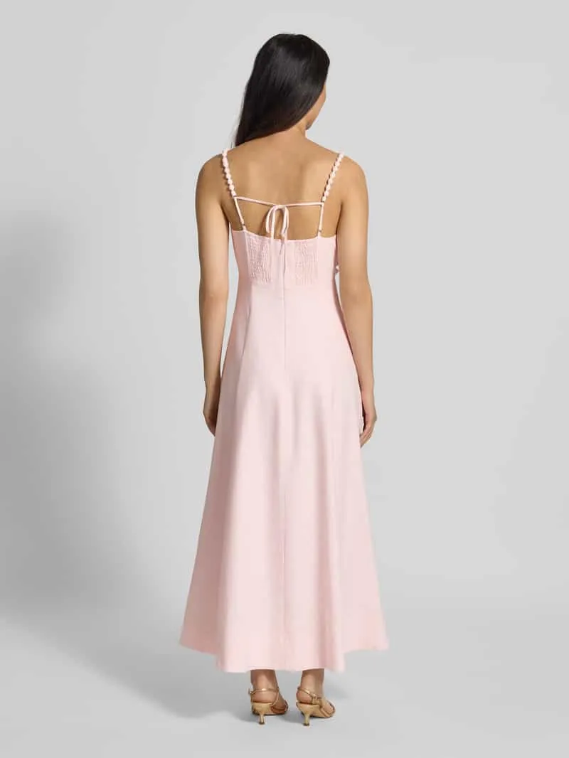 Forever New Avondjurk van mix van linnen en viscose model 'Nicolette' roze, foto 3