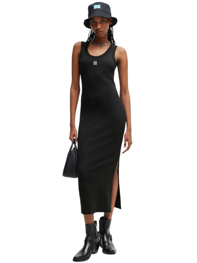 Hugo Nalimera bodycon-jurk voor dames (Zwart)