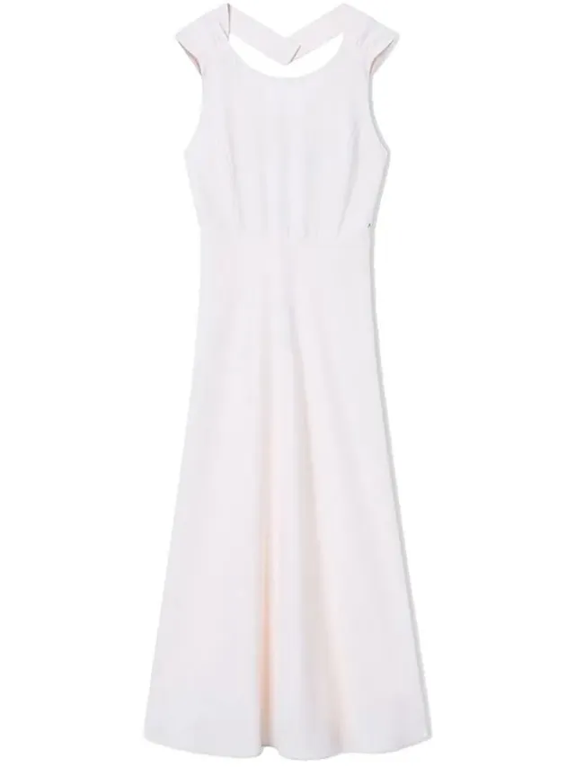 Armani Exchange Xw001824_af16125 Mouwloze Jurk Wit 42 Vrouw Iso