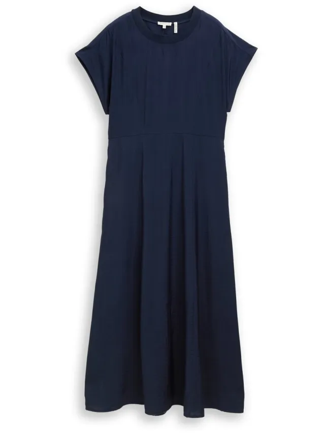 Tom Tailor Midi-jurk met steekzakken - sky captain blue