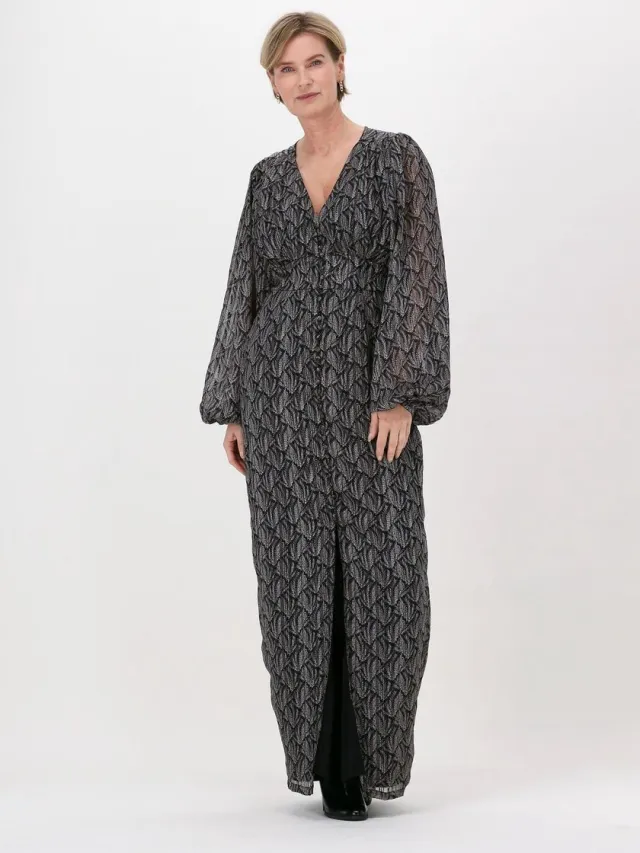 Freebird Fajr Dress Jurken Dames - Rok - Jurk - Zilver Silber
