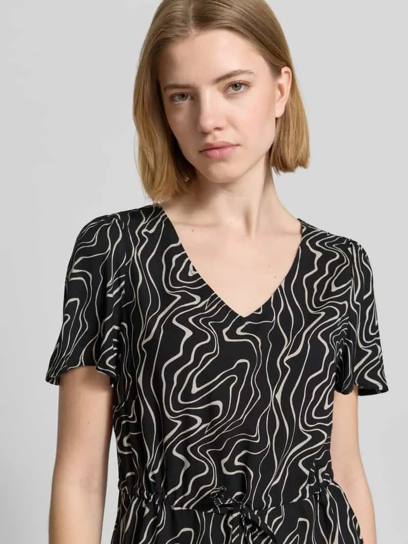 Vero Moda Getailleerde vrijetijdsjurk van pure viscose model 'EASY JOY' zwart, foto 4