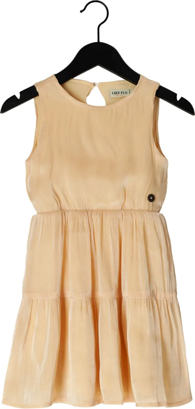 Like Flo Maddy mouwloze meisjesjurk beige, foto 2