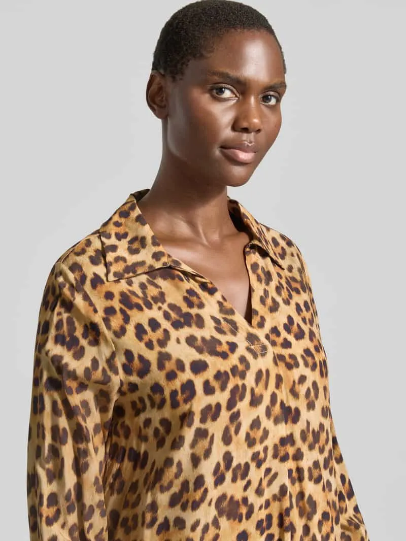 Emily Van den Bergh relaxed fit jurk van pure viscose beige, foto 5
