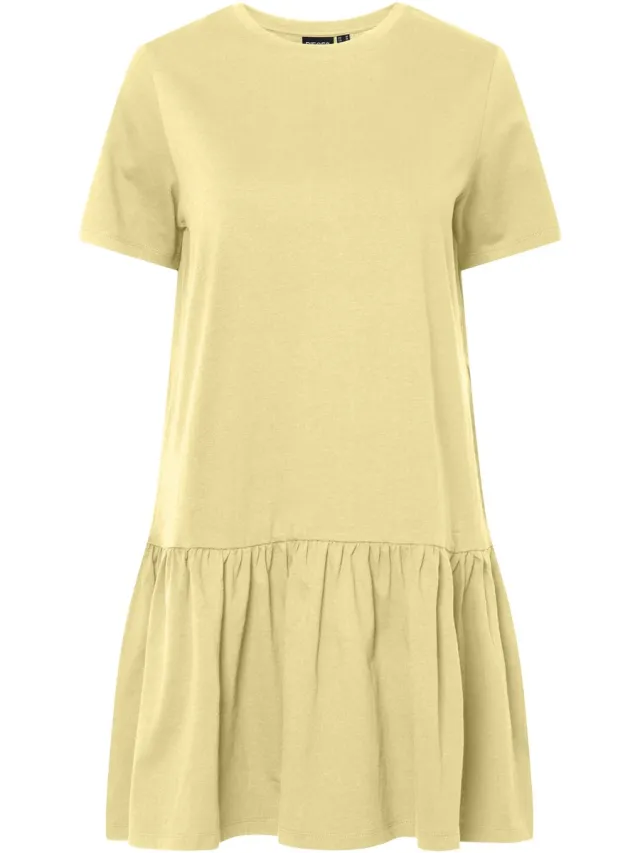 Pieces midi-jurk PCDISSO French Vanilla