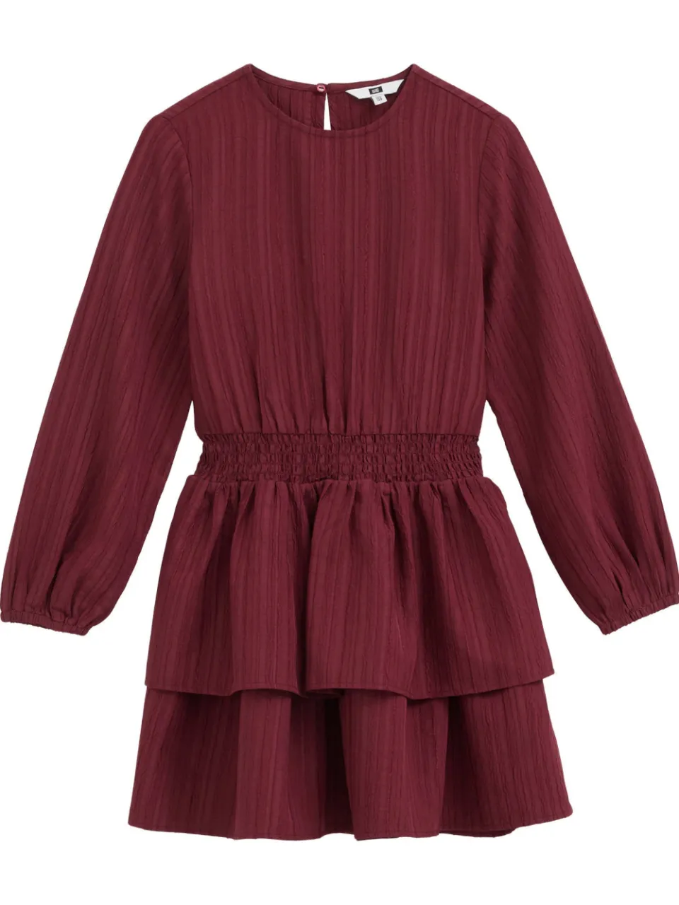 WE Fashion korte jurk donkerrood, foto 2