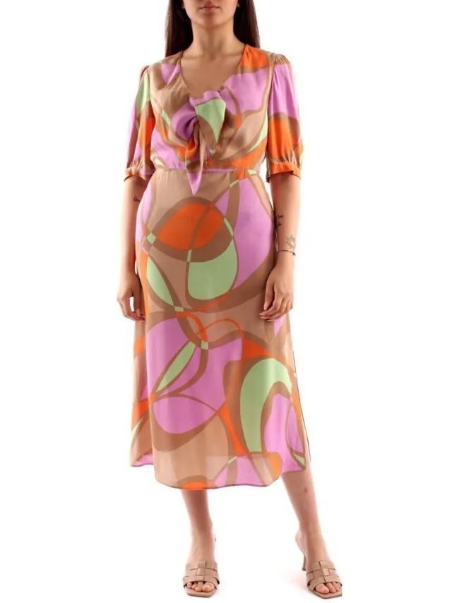 Emme Marella Midi-jurken Emme Marella PAVONE Roze