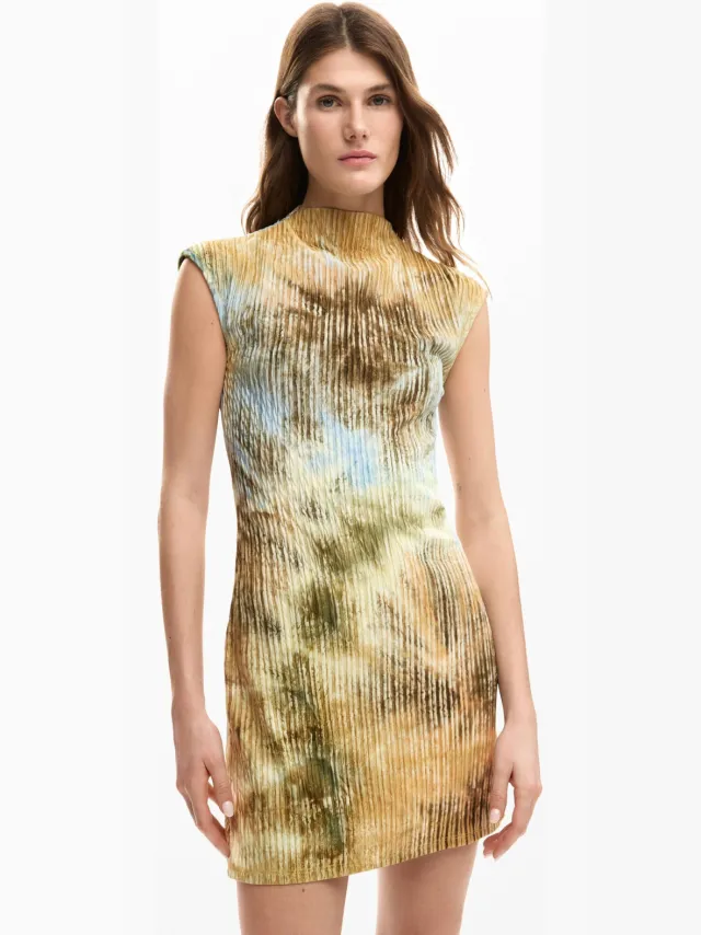 Desigual zomerjurk multi Multi/bruin