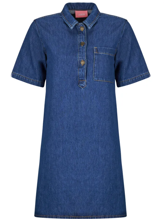 JJXX Korte Jurk JJXX JXAMARA SILLE SS SHORT Blauw