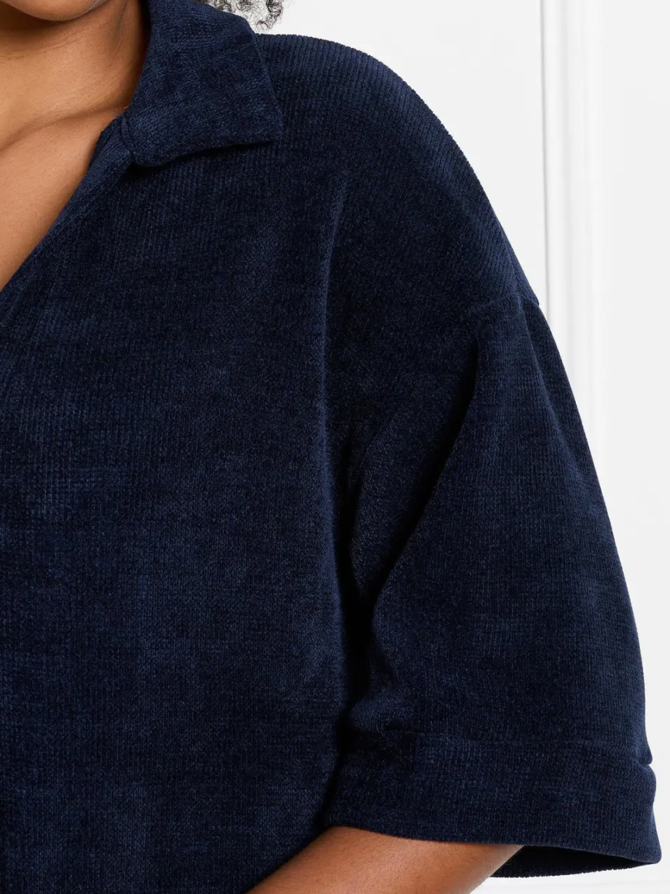 LOLALIZA fluwelen midi jurk - blauw, foto 6