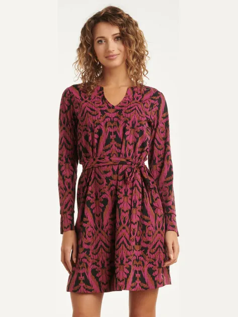 Smashed Lemon 25817 – travel jurk met print Veelkleurig
