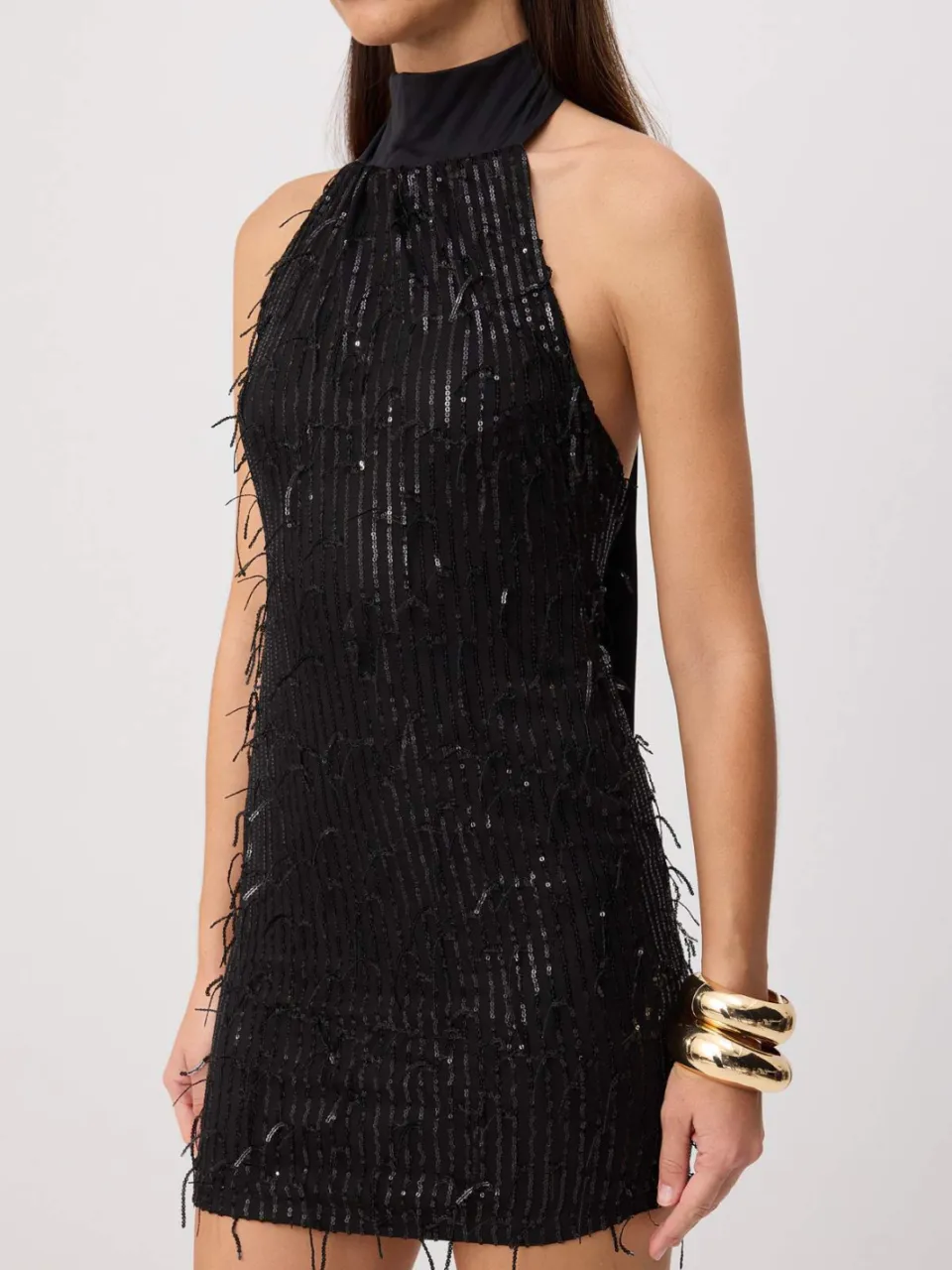 Trendyol TRENDYOLMİLLA Dames Zwart Effen Kort / Mini Mouwloos Bodycon Jurken, foto 2