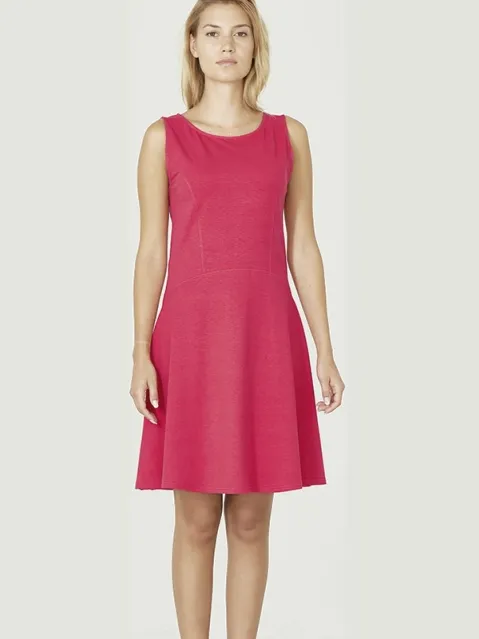 HempAge dames vegan Jurk Jersey Summer Magnolia Roze