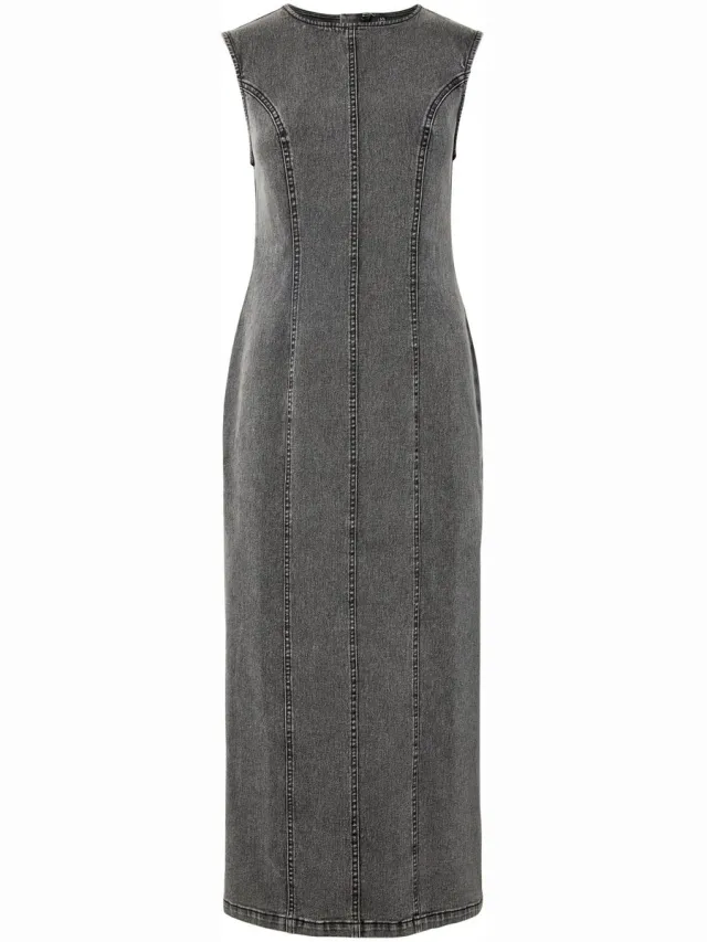 Pieces maxi-jurk PCFRANNA DENIM