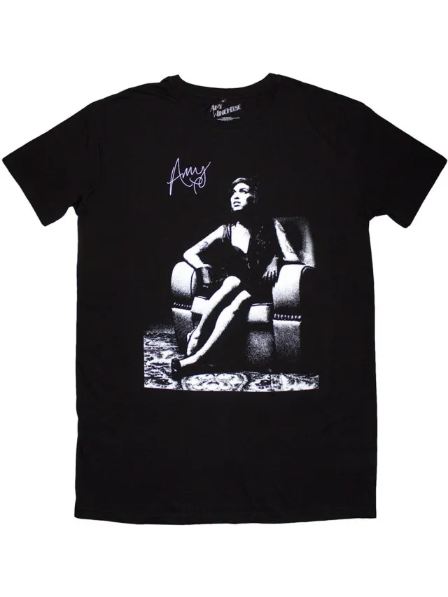 Amy Winehouse Chair T-shirtjurk - M - Zwart
