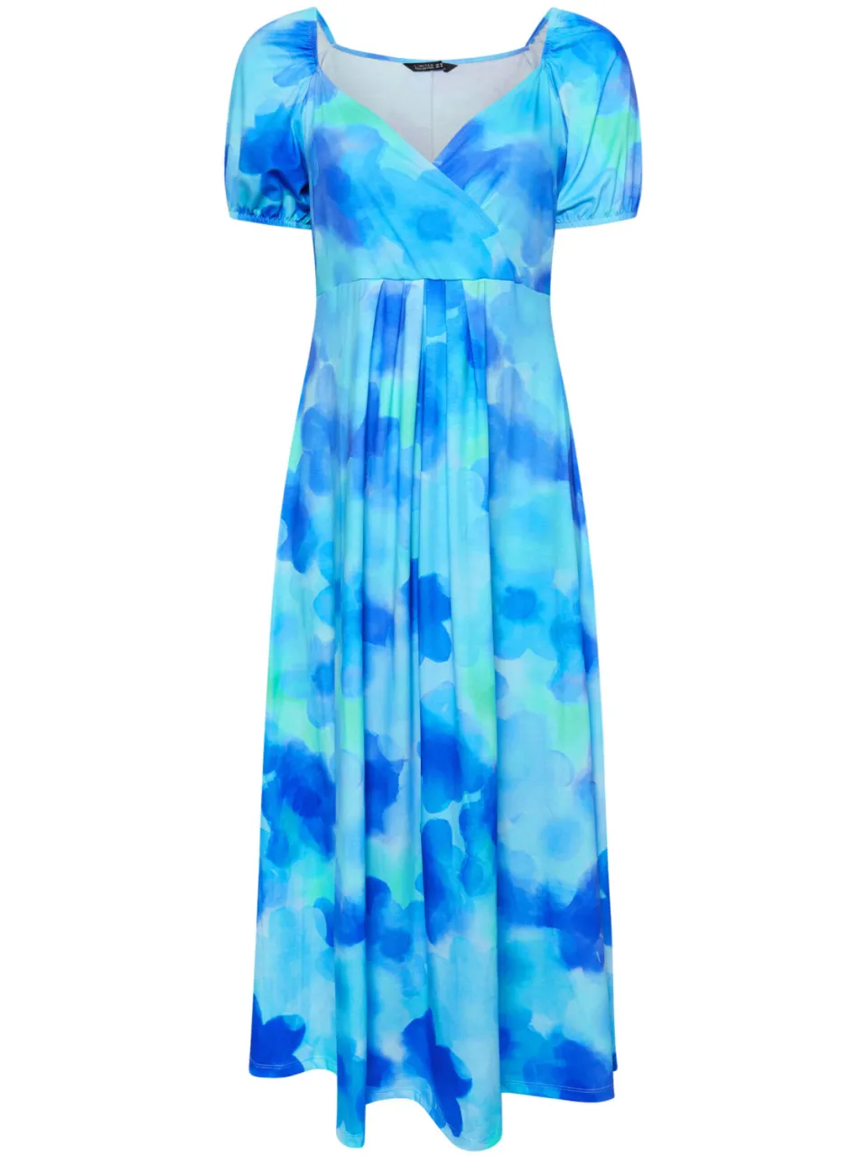Yours Limited Collection Maxijurk Met Vervaagde Bloemenprint In Blauwsize 44, foto 4