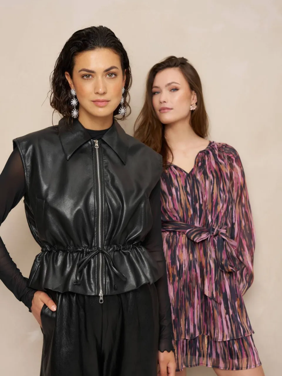 Lofty Manner korte jurk met glitters en print - meerkleurig multi, foto 6