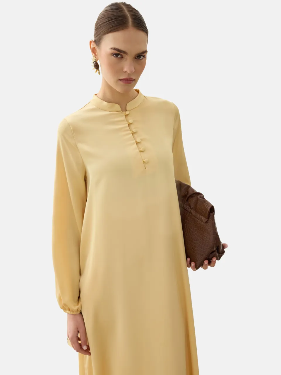 Modest Dress Refka geel, foto 2