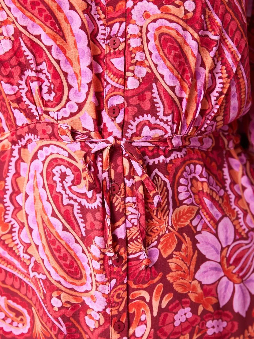 Miss Etam Plus blousejurk rood, foto 4