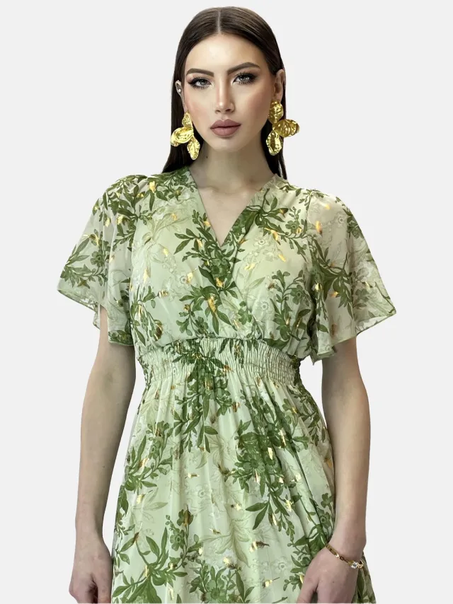 Elara Sommer Kleid Grün